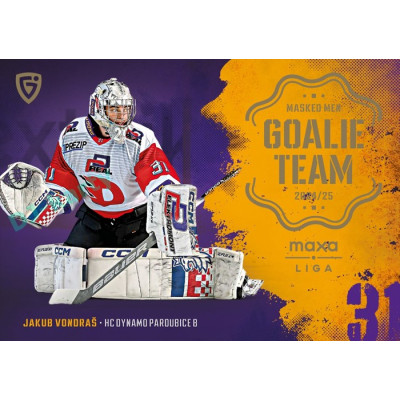 2024/25 Goal Cards Maxa liga 1. série #GT-12 Jakub Vondráš Goalie Team