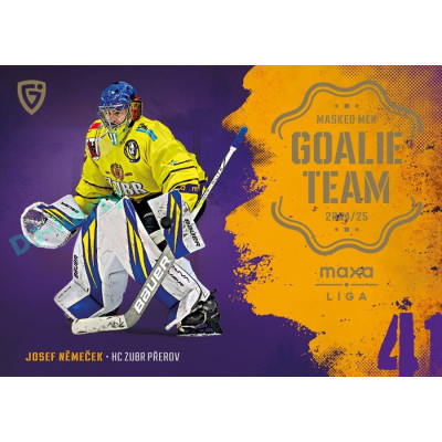 2024/25 Goal Cards Maxa liga 1. série #GT-15 Josef Němeček Goalie Team