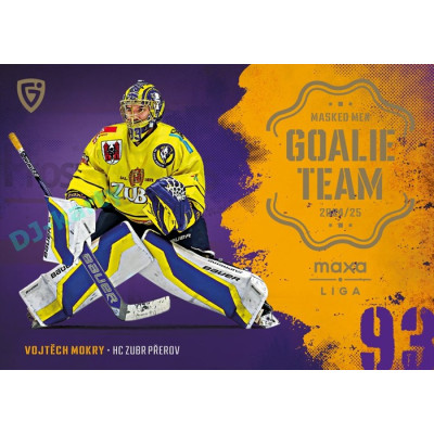 2024/25 Goal Cards Maxa liga 1. série #GT-16 Vojtěch Mokry Goalie Team
