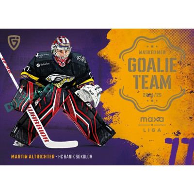 2024/25 Goal Cards Maxa liga 1. série #GT-22 Martin Altrichter Goalie Team