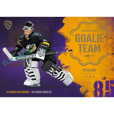 2024/25 Goal Cards Maxa liga 1. série #GT-23 Vladislav Habal Goalie Team