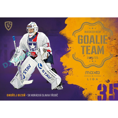 2024/25 Goal Cards Maxa liga 1. série #GT-24 Ondřej Bizoň Goalie Team