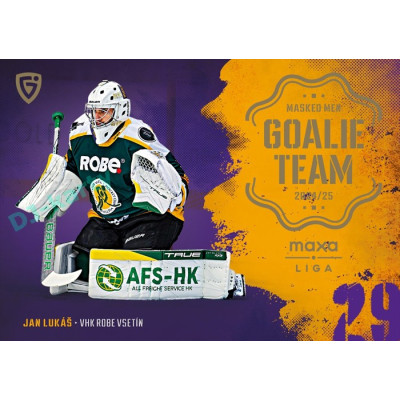 2024/25 Goal Cards Maxa liga 1. série #GT-26 Jan Lukáš Goalie Team