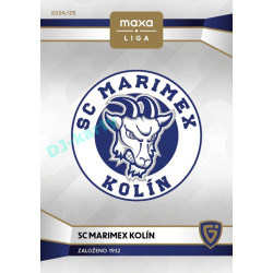 2024/25 Goal Cards Maxa liga 1. série #C-12 SC Marimex Kolín Club Logo