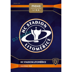 2024/25 Goal Cards Maxa liga 1. série #C-04 HC Stadion Litoměřice Club Logo