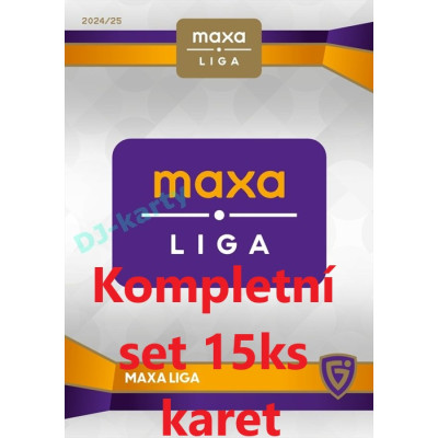 2024/25 Goal Cards Maxa liga 1. série kompletní set Club Logo 15ks karet