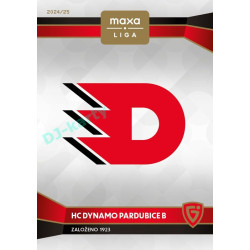 2024/25 Goal Cards Maxa liga 1. série #C-10 HC Dynamo Pardubice B Club Logo