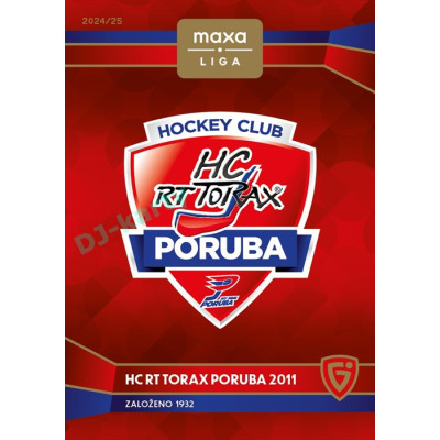 2024/25 Goal Cards Maxa liga 1. série #C-01 HC Poruba 2011 Club Logo