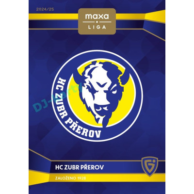 2024/25 Goal Cards Maxa liga 1. série #C-07 HC Zubr Přerov Club Logo