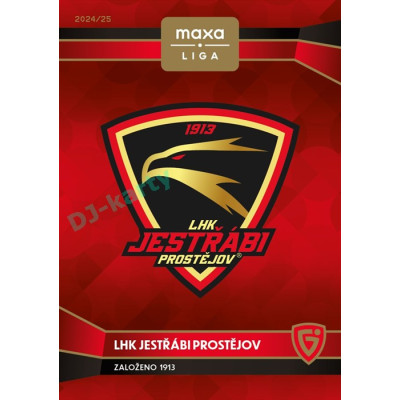 2024/25 Goal Cards Maxa liga 1. série #C-03 LHK Jestřábi Prostějov Club Logo