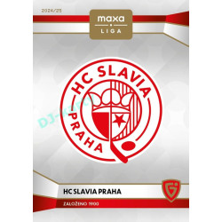 2024/25 Goal Cards Maxa liga 1. série #C-09 HC Slavia Praha Club Logo