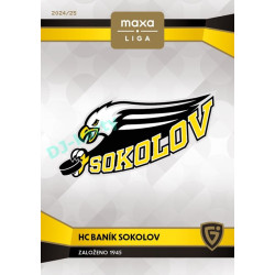 2024/25 Goal Cards Maxa liga 1. série #C-11 HC Baník Sokolov Club Logo