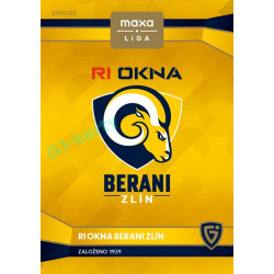 2024/25 Goal Cards Maxa liga 1. série #C-06 Berani Zlín Club Logo