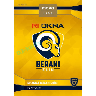 2024/25 Goal Cards Maxa liga 1. série #C-06 Berani Zlín Club Logo