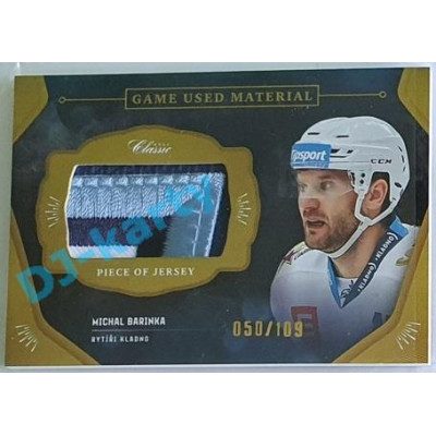 2020/21 OFS 1.série Michal Barinka #GUM-MBA 50/109 Game Used Material