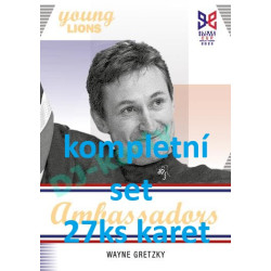 2023/24 Legendary Cards Hlinka Gretzky Cup Young Lions kompletní set Portréty 27ks karet