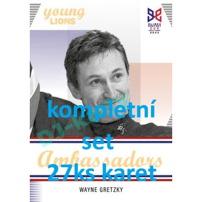 2023/24 Legendary Cards Hlinka Gretzky Cup Young Lions kompletní set Portréty 27ks karet