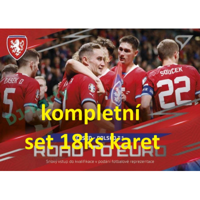 2024 Sportzoo HRDÍ LVI kompletní set 18ks Road to Euro