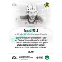 2023/24 Goal cards Chance Liga 1. série #LL-FRT Tomáš Frolo Legends