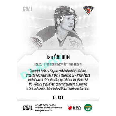 2023/24 Goal cards Chance Liga 1. série #LL-CAJ Jan Čaloun Legends