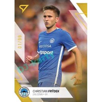 2022/23 Sportzoo Fortuna Liga 1. série #111 Christian Frýdek Gold xx/99