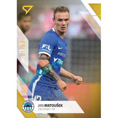 2022/23 Sportzoo Fortuna Liga 1. série #112 Jan Matoušek Gold xx/99