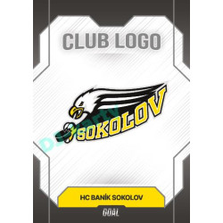 2023/24 Goal cards Chance Liga 1. série #CL-12 HC BANÍK SOKOLOV Club Logo