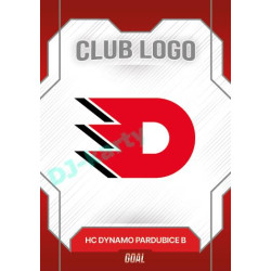 2023/24 Goal cards Chance Liga 1. série #CL-13 HC DYNAMO PARDUBICE B Club Logo