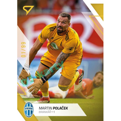 2022/23 Sportzoo Fortuna Liga 1. série #079 Martin Polaček Gold xx/99