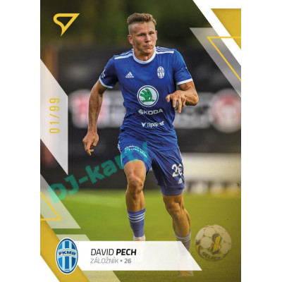 2022/23 Sportzoo Fortuna Liga 1. série #087 David Pech Gold xx/99