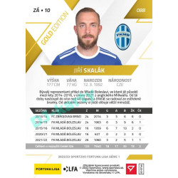 2022/23 Sportzoo Fortuna Liga 1. série #088 Jiří Skalák Gold xx/99