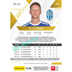 2022/23 Sportzoo Fortuna Liga 1. série #090 Milan Škoda Gold xx/99