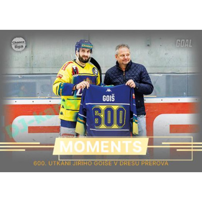 2023/24 Goal cards Chance Liga 2. série #MOM-06 600. utkání Jiřího Goiše Moments