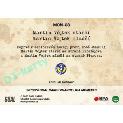 2023/24 Goal cards Chance Liga 2. série #MOM-08 Martin Vojtek se synem Moments