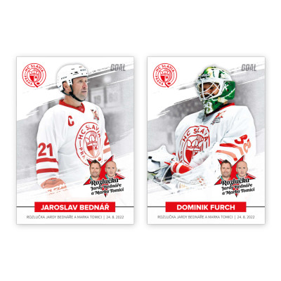 2022 Goal Cards Rozlučka Jardy Bednáře a Marka Tomici box - kompletní set 46ks karet