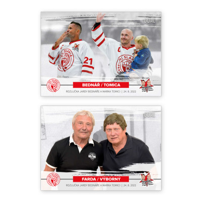 2022 Goal Cards Rozlučka Jardy Bednáře a Marka Tomici box - kompletní set 46ks karet