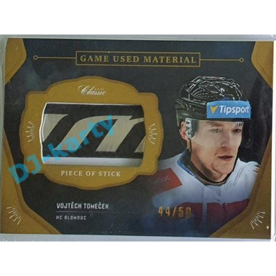 2020/21 OFS 1.série Vojtěch Tomeček #GUM-VTO 44/50 Game Used Material