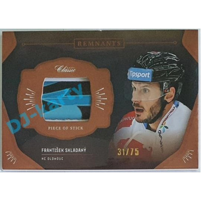 2020/21 OFS 1. série František Skladaný #RPS-FSK 31/75 Game Used Remnants