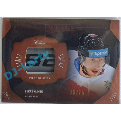 2020/21 OFS 1. série Lukáš Klimek #RPS-LKL 36/75 Game Used Remnants