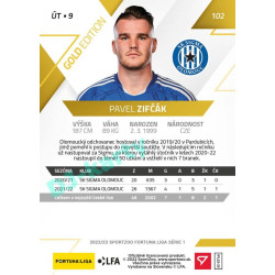 2022/23 Sportzoo Fortuna Liga 1. série #102 Pavel Zifčák Gold xx/99