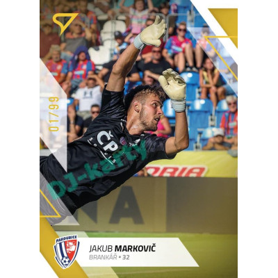 2022/23 Sportzoo Fortuna Liga 1. série #127 Jakub Markovič Gold xx/99