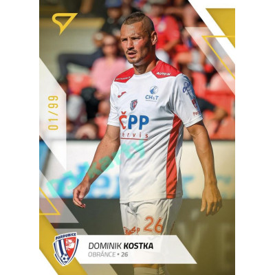 2022/23 Sportzoo Fortuna Liga 1. série #129 Dominik Kostka Gold xx/99