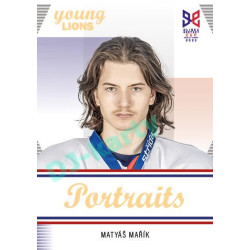 2023/24 Legendary Cards Hlinka Gretzky Cup Young Lions #P-01 Matyáš Mařík Portréty