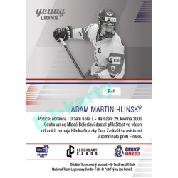 2023/24 Legendary Cards Hlinka Gretzky Cup Young Lions #P-05 Adam Martin Hlinský Portréty