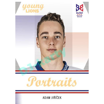 2023/24 Legendary Cards Hlinka Gretzky Cup Young Lions #P-06 Adam Jiříček Portréty