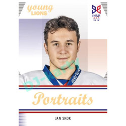 2023/24 Legendary Cards Hlinka Gretzky Cup Young Lions #P-07 Jan Skok Portréty