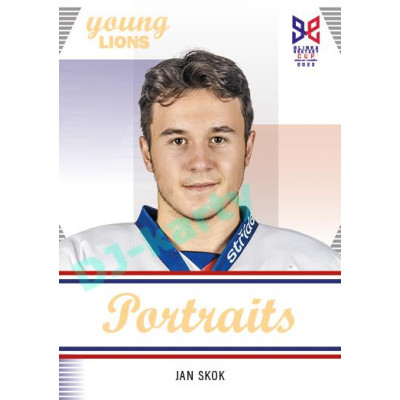 2023/24 Legendary Cards Hlinka Gretzky Cup Young Lions #P-07 Jan Skok Portréty