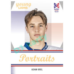 2023/24 Legendary Cards Hlinka Gretzky Cup Young Lions #P-08 Adam Král Portréty