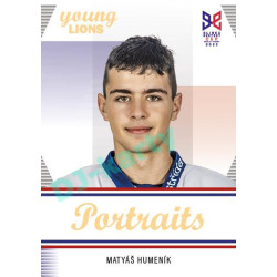 2023/24 Legendary Cards Hlinka Gretzky Cup Young Lions #P-12 Matyáš Humeník Portréty