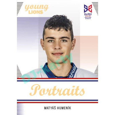 2023/24 Legendary Cards Hlinka Gretzky Cup Young Lions #P-12 Matyáš Humeník Portréty